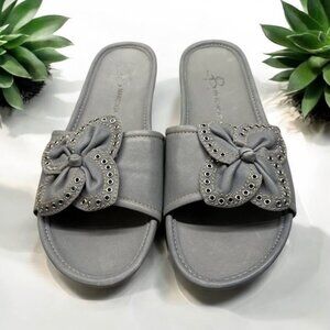 Women’s B. Makowsky Dusty Blue Soft Leather Slip On Shoes-Size‎ 7.5M